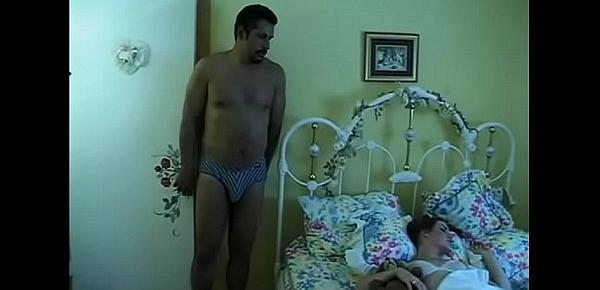  Daddy&039;s friend takes a look to his young daughter while she&039;s sleeping